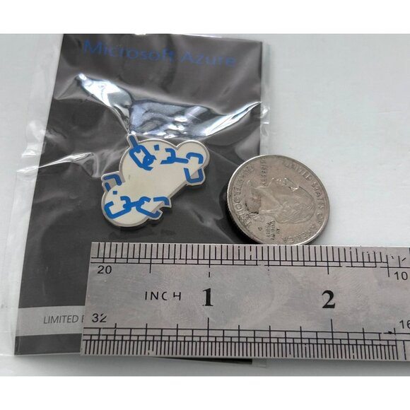 Microsoft Azure Limited Edition Computer Employee Broken Chains Lapel Pin Rare - Picture 2 of 3